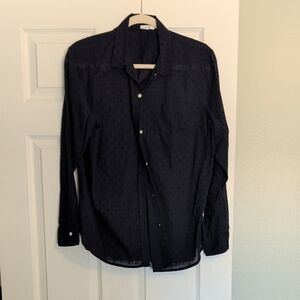 GAP Women's Navy Button-Down Shirt